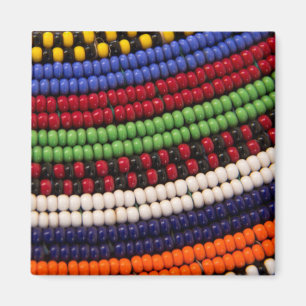 Aimant Motif de perles tribales Massai