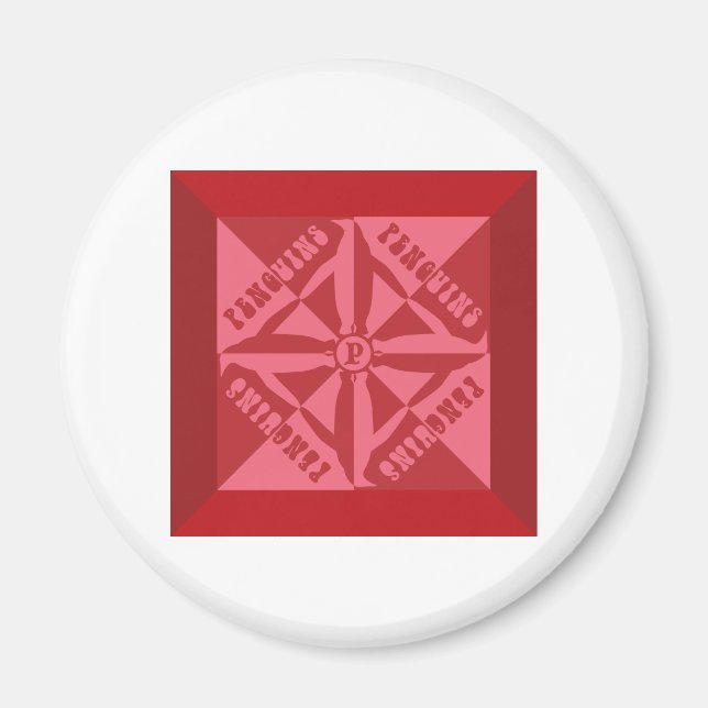 Aimant Motif de pingouin (Devant)