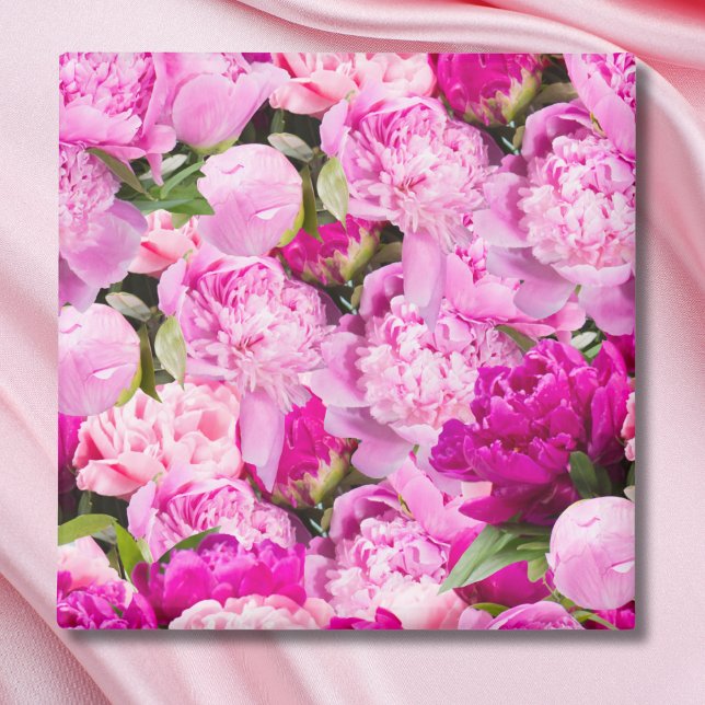 Aimant Motif de pivoines roses (Créateur téléchargé)