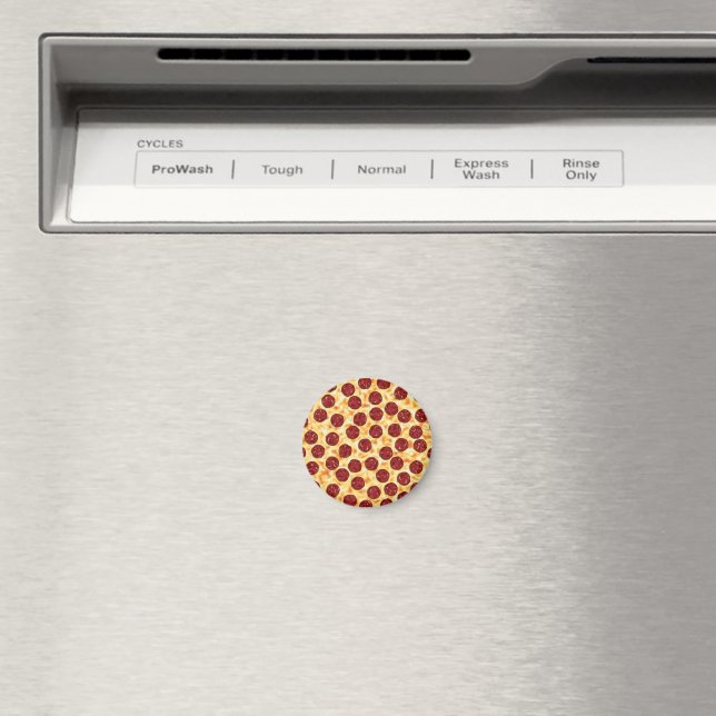 Aimant Motif de pizza pepperoni (In Situ (Lave-vaisselle))