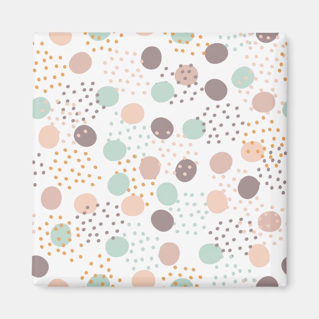 Aimant Motif de points tendance (Devant)
