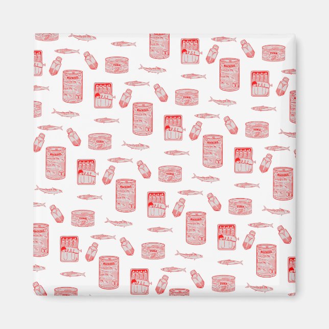 Aimant Motif de poisson à l'étain (Devant)