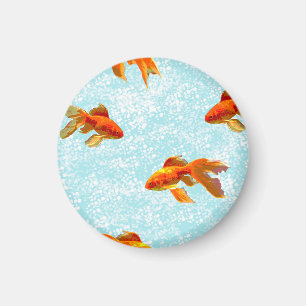 Aimant motif de poisson d'or