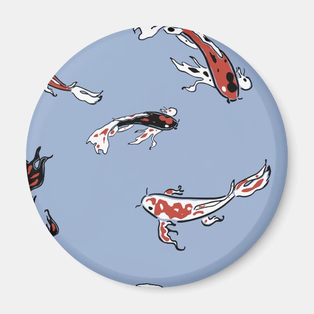 Aimant Motif de poisson Koi Carp (Devant)