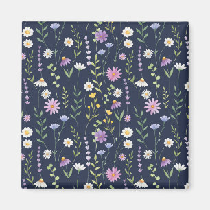 Aimant Motif de surface floral - Fleurs de printemps à la