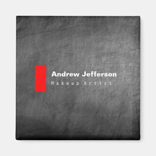 Aimant Motif de tableau de bord gris rouge (Devant)