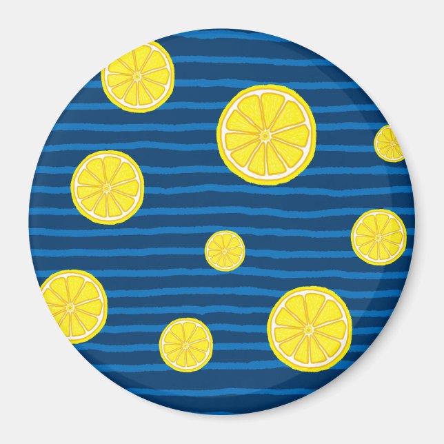 Aimant Motif de tranches de citron (Devant)