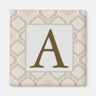 Aimant Motif de treillis marocain élégant dans des tons n