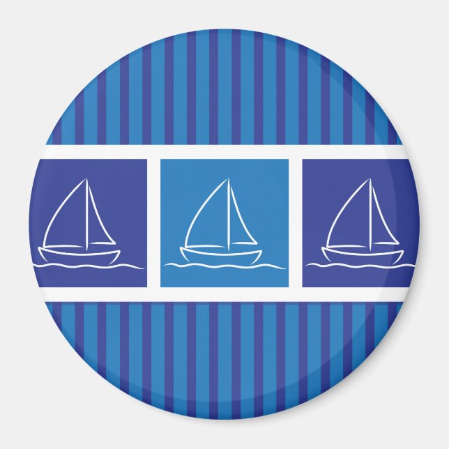Aimant Motif de yacht (Devant)
