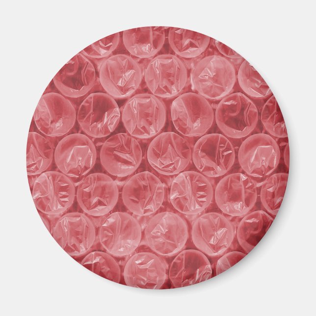 Aimant Motif d'enveloppement de bulle rouge (Devant)