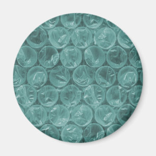 Aimant Motif d'enveloppement de bulle turquoise