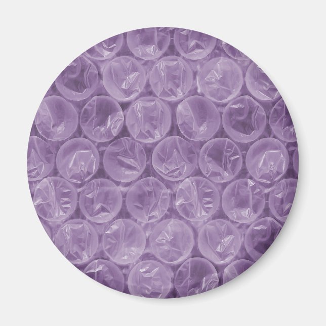 Aimant Motif d'enveloppement de bulle violette (Devant)