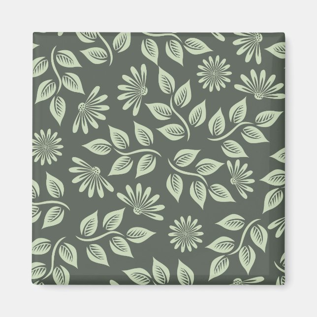 Aimant Motif des fleurs de printemps (Devant)