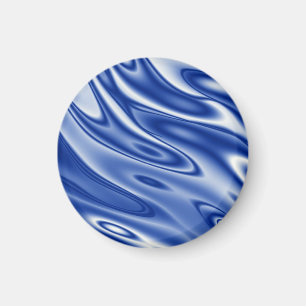 Aimant Motif des vagues bleues