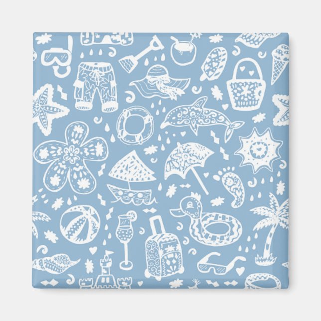 Aimant Motif d'été (Devant)