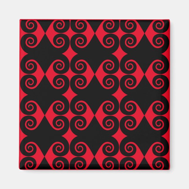 Aimant Motif Diamant Bouclé (Devant)