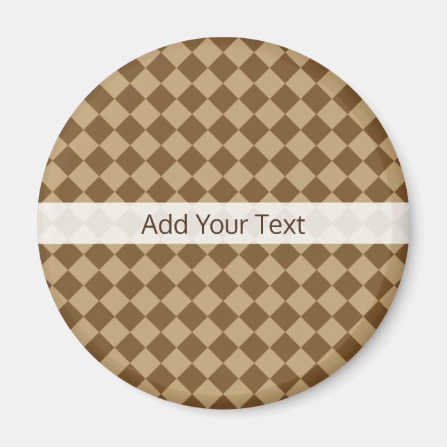 Aimant Motif diamant combiné Brown par STaylor (Devant)