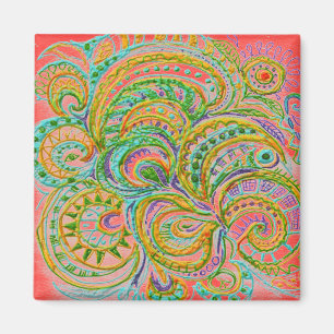 Aimant Motif d'Imaginaire d'art populaire