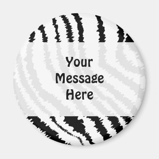 Aimant Motif d'impression Black Zebra.
