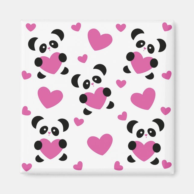 Aimant Motif du Jour de l'Amour (Devant)