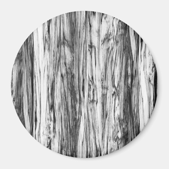 Aimant Motif en bois de chauffe - noir, blanc et gris (Devant)
