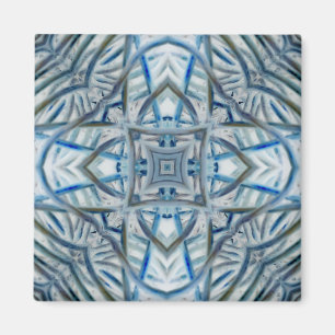 Aimant Motif en cristal bleu hiver