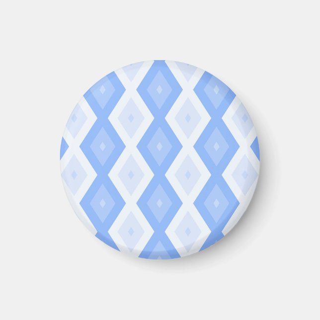 Aimant Motif en diamant bleu pâle (Devant)