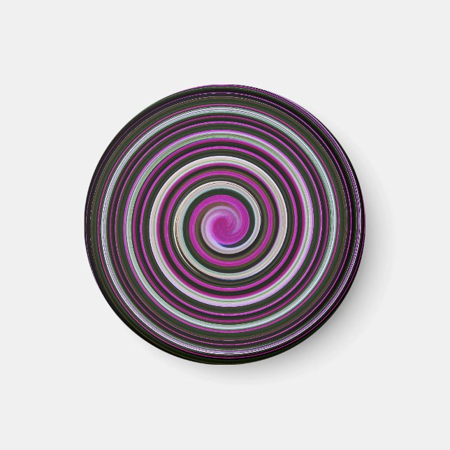 Aimant Motif en spirale violette (Devant)