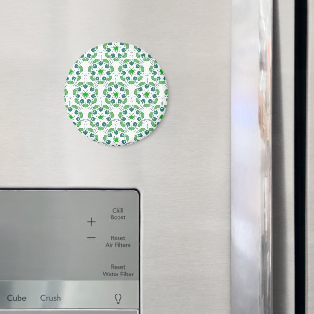 Aimant Motif Feuille, Motif De Feuilles, Feuilles Verts (In situ (réfrigérateur))