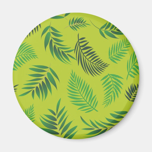 Aimant Motif Feuille tropical 12 (Devant)