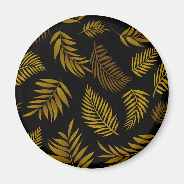 Aimant Motif Feuille tropical 14 (Devant)
