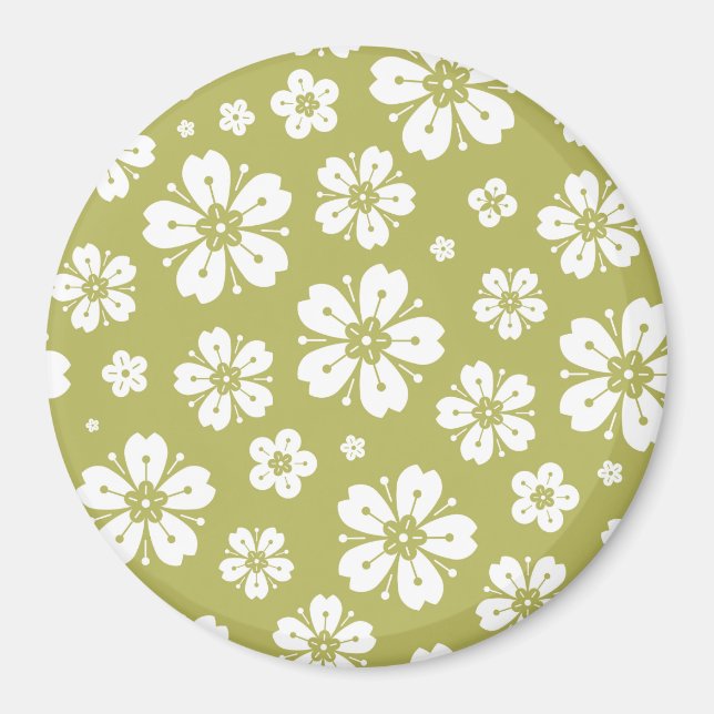 Aimant Motif Fleurs 1 (Devant)