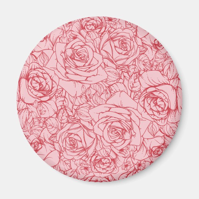Aimant Motif Fleurs 14 (Devant)