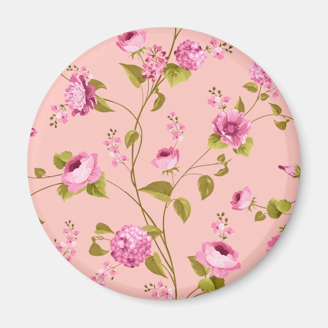 Aimant Motif Fleurs 17 (Devant)