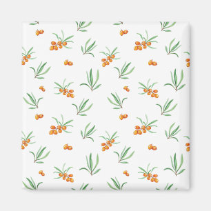 Aimant Motif floral carré floral de printemps