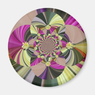 Aimant Motif floral floral abstrait
