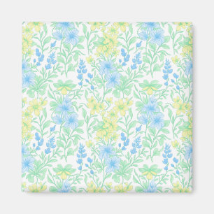 Aimant Motif floral pastel frais