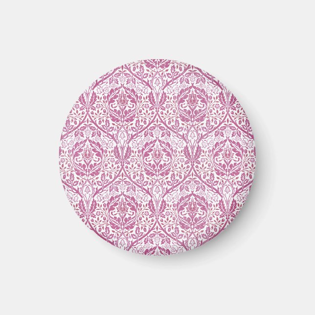 Aimant Motif floral rose élégant (Devant)