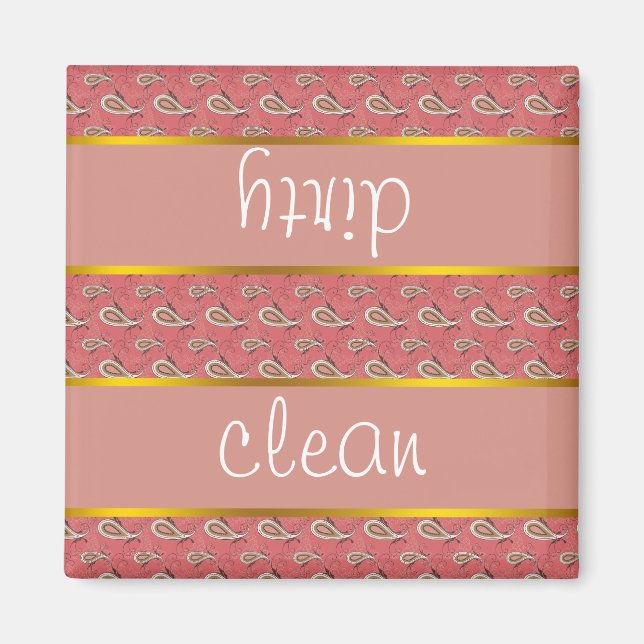 Aimant Motif Foxglove Petal Paisley (Devant)