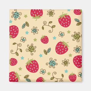 Aimant Motif fraise