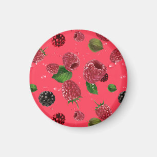 Aimant Motif framboise