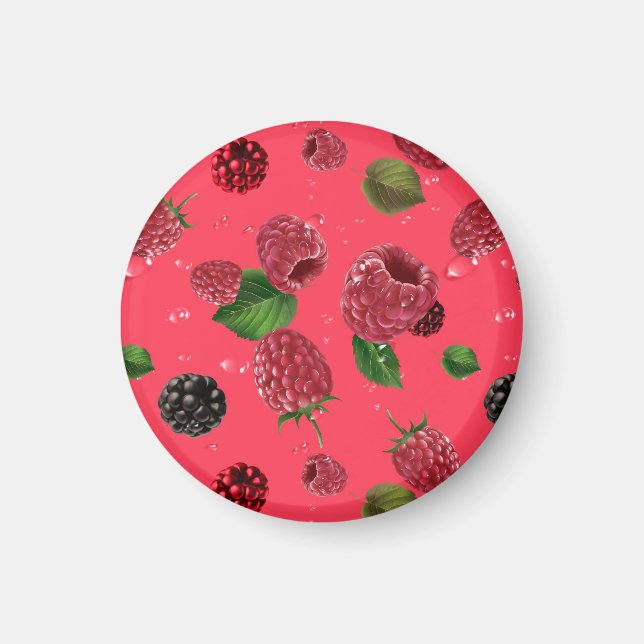 Aimant Motif framboise (Devant)