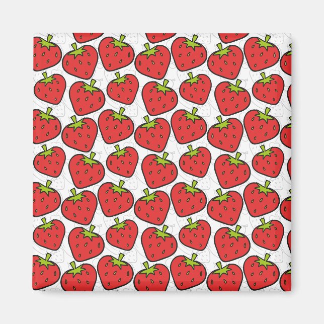Aimant Motif fruit sans couture | Motif de surface de fru (Devant)