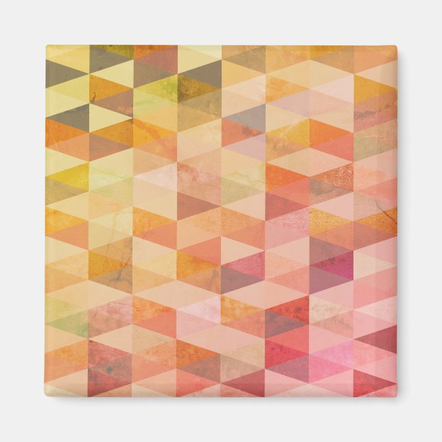 Aimant Motif géométrique de triangle doux (Devant)
