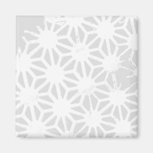 Aimant Motif géométrique gris pâle
