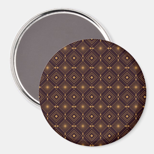 Aimant Motif géométrique sans couture avec forme de diama (Recto/Verso)