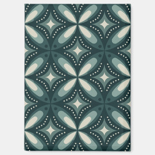 Aimant Motif géométrique vert rétro