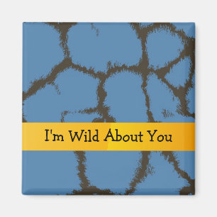 Aimant Motif girafe avec citation mignonne