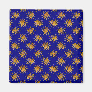 Aimant Motif Golden Sun par Shirley Taylor