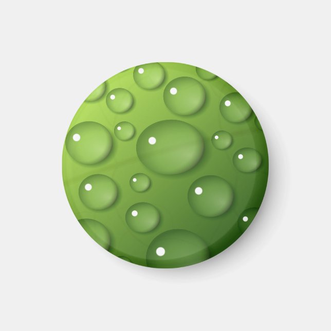 Aimant Motif Green Raindrop (Devant)